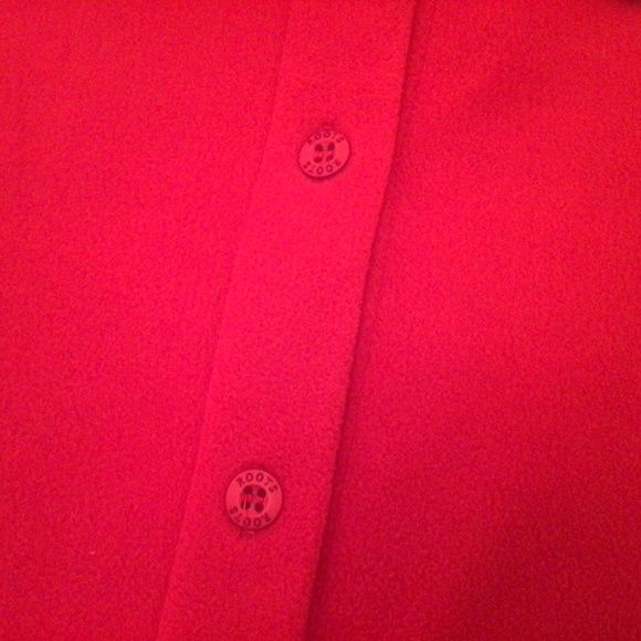 ROOTS Women’sred polar fleece jacket,size XL - Picture 4 of 8